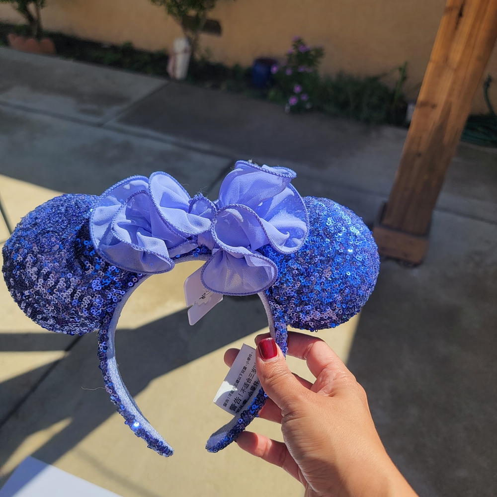 Disney Blue Sequin Minnie Mouse Ears